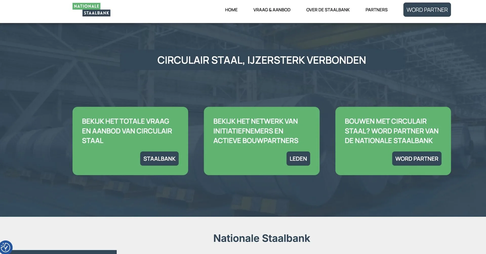 Website Nationale Staalbank